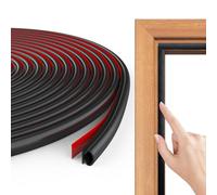 Flintronic joint Porte Fenetre Isolation Froid et Phonique, 10 M Type D Caoutchouc Joint de Porte, Bande d'étanchéité autocollante, Boudin Calfeutrage PVC Porte Voiture,Weather Stripping Door Seal