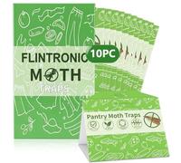 flintronic Lot de 10 pièges à Mites Alimentaires, sans Odeur, de qualité supérieure, Lutte efficacement Contre Les Mites Alimentaires, pour la détection ciblée des infestations, pièges à Mites