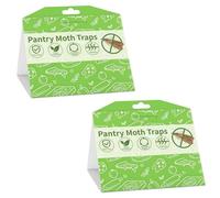 flintronic Lot de 2 pièges à Mites Alimentaires, sans Odeur, de qualité supérieure, Lutte efficacement Contre Les Mites Alimentaires, pour la détection ciblée des infestations, pièges à Mites