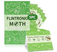 flintronic Lot de 5 pièges à Mites Alimentaires, sans Odeur, de qualité supérieure, Lutte efficacement Contre Les Mites Alimentaires, pour la détection ciblée des infestations, piège à Mites