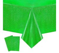 flintronic Nappe de Fête, 2 Pièces Nappe de Fête Rectangulaire 137x274, Nappes Irisée, Fêtes Décoration, pour Fête Anniversaire Enfant/Adulte, Mariages, Pique-niques, Baby Shower, Noël, Événement