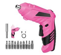 Flintronic Perceuse Visseuse Sans Fil 3.5Nm, Visseuse Devisseuse 1300mAh 3.6V + 11 Forets, 2 Sens Rotation + Lampe LED, Câble Charge USB, Idéal pour Artisans, Installation de Meubles et Jouets