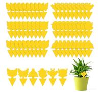 Flintronic Pièges à Insectes, 66PC Attrape Moucheron Plantes, Plug-in Pièges à Insectes Pièges Engluées Autocollants Colle Double sans Insecticide, Anti Moucheron Plante pour Plante Fleur Fruits