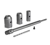Flintronic Scie à Cloche Trépan, Ø30mm, 40mm, 50mm Set de Scies Cloches, Trépan Béton 350 mm SDS Plus Tige d'Extension Pointe en Carbure de Tungstène,Scie Cloche pour Brique Pierre Béton Ciment