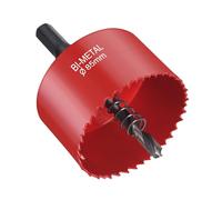 Flintronic Scie Cloche Bi-métal, Ø85mm M42 HSS Bimétallique Scie Trèpan | Scie Trépan avec Adaptateur Hexagonal et Foret de Centrage, pour Percer Plastique, PVC, Bois, Panneaux Fibres, Métal Souple