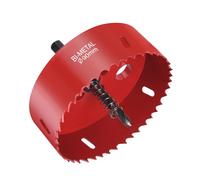 Flintronic Scie Cloche Bi-métal, Ø90mm M42 HSS Bimétallique Scie Trèpan | Scie Trépan avec Adaptateur Hexagonal et Foret de Centrage, pour Percer Plastique, PVC, Bois, Panneaux Fibres, Métal Souple