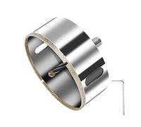flintronic Scie Cloche Diamantée 100 mm, Foret Diamant avec Foret Guidage Central, Scie Cloche Carrelage avec Revêtement de Surface en Diamant pour Coupe de Verre, Carrelage, Céramique, Marbre
