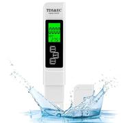 Flintronic Testeur de qualité de l'eau, Testeur pH Mètre 4 en 1 et TDS&EC Mètre Température, pH-mètre avec Écran LCD, résolution Haute précision 0,01, pour eau Potable, Piscine, Aquariums