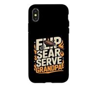 Flip Sear Serve Grandpa BBQ Coque pour iPhone X/XS
