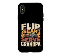 Flip Sear Serve Grandpa BBQ Coque pour iPhone X/XS