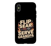Flip Sear Serve Grandpa BBQ Coque pour iPhone X/XS