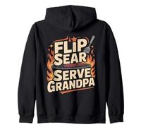 Flip Sear Serve Grandpa BBQ Sweat à Capuche
