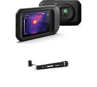 FLIR C3-X Caméra thermique compacte avec Wi-Fi: imageur infrarouge haute résolution + FLIR MR40 stylo d'humidité et lampe de poche, ensemble humidimètre portable de poche à échelle unique