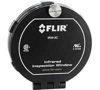 FLIR IRW-3C Fenêtre d'inspection infrarouge, Noir, 3 pouces | Sécurité arc électrique, visuel/thermique/fusion, cadre alu anodisé, couvercle articulé, kit installation