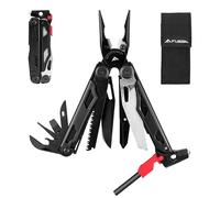 FLISSA Pince Multifonction en Acier Inoxydable 19 en 1 | Couteau Multifonction avec Structure Autoverrouillée, Multitool Parfait pour Extérieur, Camping, Randonnée, Réparation Simple