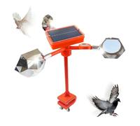 Flkiglm Dispositif Réfléchissant Effaroucheur Oiseaux - Réflecteurs Effaroucheurs avec Alarme Sonore Réglable | Solaire Extérieur Repousseur Pigeons Pics Moineaux pour Balustrades Fenêtre Jardin Toit