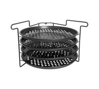 Flkiglm Grille à pizza Support à 4 pliable robuste stable