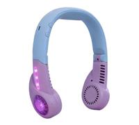 Flkiglm Ventilateur de cou portable avec lampe LED sans pale portable
