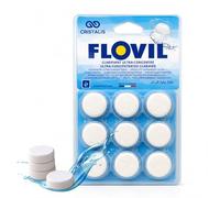 Floculant Flovil en pastilles clarifiantes ultra concentrées pour piscines 9 pastilles