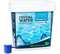 Floculant Naturel pour piscines Clarifiant Professionnel pour eaux Troubles 12 semaines Grandes piscines + eBook Contenant