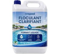 Floculant Piscine 5L,Floculant pour Piscine Concentré,Clarifiant Eau Trouble Piscine,sans Métaux Lourds,Compatible Tous Filtres