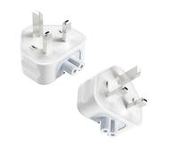 Flomiara Lot de 2 adaptateurs de voyage Europe vers CN, adaptateur CA fiche CN, bloc d'alimentation MacBook, convertisseur de chargeur, connecteur de rechange, fiche CN pour bloc d'alimentation Apple