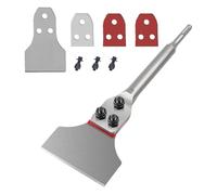 Floor Scraper Tool, 3x12 Inch Tile & Adhesive Remover with Spare Blades for SDS Plus Rotary Hammer