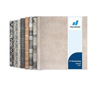 Floordirekt Atlantic Midas 139L - Revêtement de sol en PVC - Vendu au mètre sur mesure - Sol en vinyle CV - Pour cuisine et balcon - Aspect bois - Aspect carrelage - Robuste et facile d'entretien
