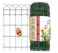 Floordirekt | Grillage ornemental en Rouleaux pour Bordure de Jardin | Bordure à Fils métalliques torsadés | Idéal pour protéger Vos parterres Fleuris | Mailles de 150x90 mm | 40 cm x 25 m