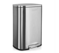 Floordirekt Poubelle 30 l pour cuisine, poubelle de cuisine, poubelle de cuisine, poubelle à pédale avec abaissement automatique et seau intérieur amovible avec poignée de transport Dustin