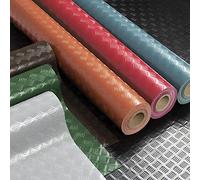 Floordirekt Revêtement de Sol en PVC Diamond Cut - Tapis en Caoutchouc au mètre - Épaisseur : 2 mm - Motif tôle ondulée - Antidérapant et insensible aux liquides et à la saleté (120 x 100 cm, Noir)