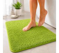 Floordirekt - Tapis De Bain À Poils Longs Sky Soft, Doux Et Moelleux, Aspect Shaggy, Antidérapant, Lavable, Certifié Öko-Tex 100, Vert Pomme, 50 X 60 Cm