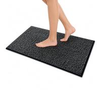 Floordirekt Tapis de bain NASA Anthracite 50 x 80 cm tapis de bain doux et durable, bords renforcés, absorbant l'eau et facile à entretenir