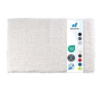 Floordirekt Tapis de bain Sky Soft | Carré et rond | Tapis de salle de bain | Extra moelleux | Antidérapant et à séchage rapide | Plusieurs couleurs et tailles (70 x 120 cm, blanc)