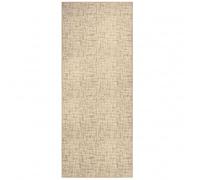 Floordirekt Tapis de couloir « Tessaro » - Robuste à boucles fines avec motif - Pour cuisine, couloir et salon - Antidérapant, facile d'entretien et antistatique (80 × 150 cm, beige)