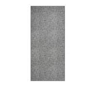 Floordirekt Tapis de couloir "Tessaro" - Tapis robuste à mailles fines avec motif pour cuisine, couloir et espace de vie - Antidérapant, facile d'entretien et antistatique (80 x 400 cm, Gris)