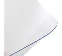 Floordirekt Tapis de protection de sol pour chaise de bureau - Tapis de sol Sous-chaise - Transparent - Épaisseur : 1,5 mm - Tapis de protection de sol budget pour sols durs (Neo, Longueur : 90 cm