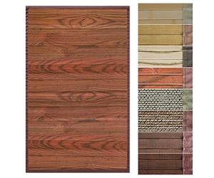 Floordirekt Tapis en bambou avec cadre en tissu | Design naturel dans de nombreuses couleurs et tailles (50 x 80 cm, marron magenta)