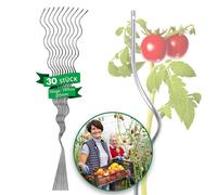 Floordirekt : tuteurs en spirale pour tomates, entièrement galvanisés, tuteurs pour tomates et plantes grimpantes, tuteurs de jardin, tuteurs en spirale - 1,8 m, lot de 30