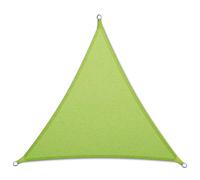 Floordirekt Voile d'ombrage imperméable 3 x 3 x 3 m, vert clair, triangulaire, pour jardin, terrasse et balcon, résistant aux UV et aux intempéries