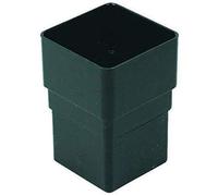 Floplast Descente de carré de 65 mm socket - Noir - Lot de 2