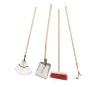 Flora FLORA Ensemble d'outils GaLaBau avec balai de rue, balai à feuilles Quantité:3