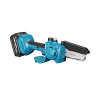 FLORA GUARD Mini Tronçonneuse sans fil 6 pouces brushless avec 2×3000mAh batteries Makita et chargeur - 600W tronçonneuse électrique haute vitesse avec système de lubrification manuel (huile non inclu