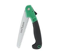FLORA GUARD Scie pliante 17,8 cm pour élagage | Scie à main robuste avec lame dentée pour jardin, camping et coupe de bois (Vert)