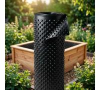 Florade Film à picots en polyéthylène haute densité de 8 mm - Protection de mur de base et de protection de plate-bande surélevée - Sans plastifiants, de qualité alimentaire, résistant aux UV - 1 m de