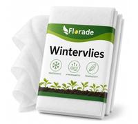 Florade® Non-tissé d’Hiver | Protection Thermique fiable Contre Le Froid et Le Gel pour Vos Plantes en Hiver | Largeur : 1,6 m - Longueur : 10 m - Densité : 50 g/m²