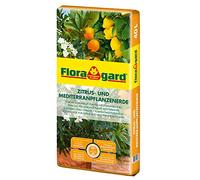 Floragard Terreau Agrumes et Plantes méditerranéennes - pour Vos Agrumes, lauriers Roses ou Autres Plantes méditerranéennes 40l