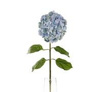 Floral Elegance Artificiel 87 cm Tige Unique Bleu Zonal Hydrangeas X 12 - Artificiel de Luxe Plage de Fleur en Soie
