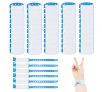 FloraMolly Lot de 50 bracelets jetables en PVC imperméable pour adultes, adolescents, festival, fête, hôpital