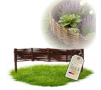 Floranica 1 pièce Clôture en Osier 10 cm x 60 cm - Panneau de Jardin tressé Palissade Clôture Naturelle Bordure de Massif